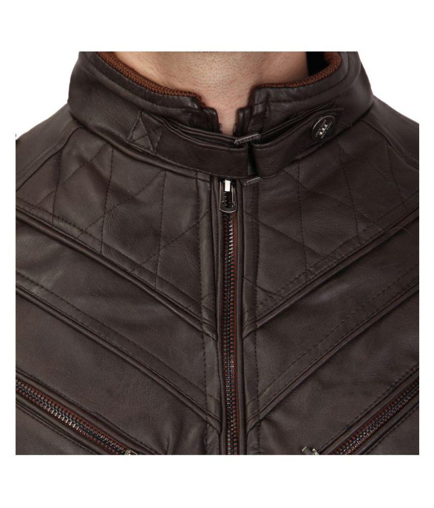 Tashi Delek Brown Leather Jacket - Buy Tashi Delek Brown Leather Jacket ...