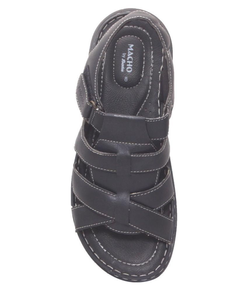 Bata Black Sandals Price in India- Buy Bata Black Sandals Online at ...
