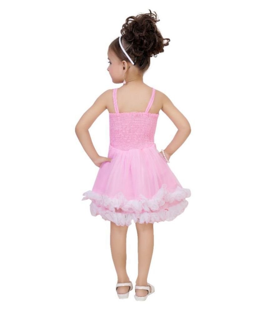 pink net frock