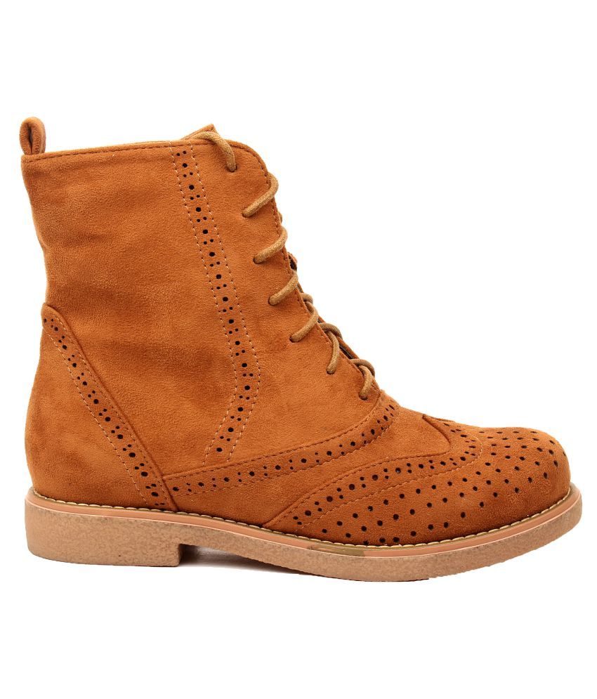 tan mid boots