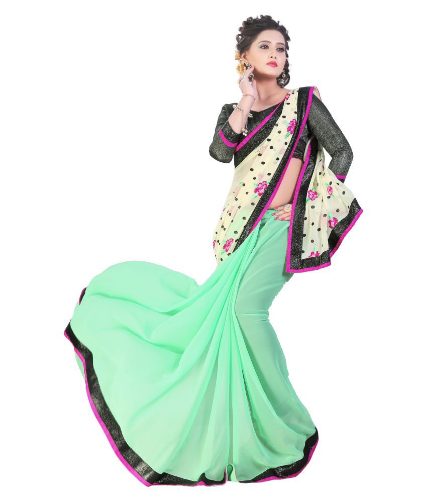 Lajree Designer Multicoloured Chiffon Saree - Buy Lajree Designer Multicoloured Chiffon Saree 