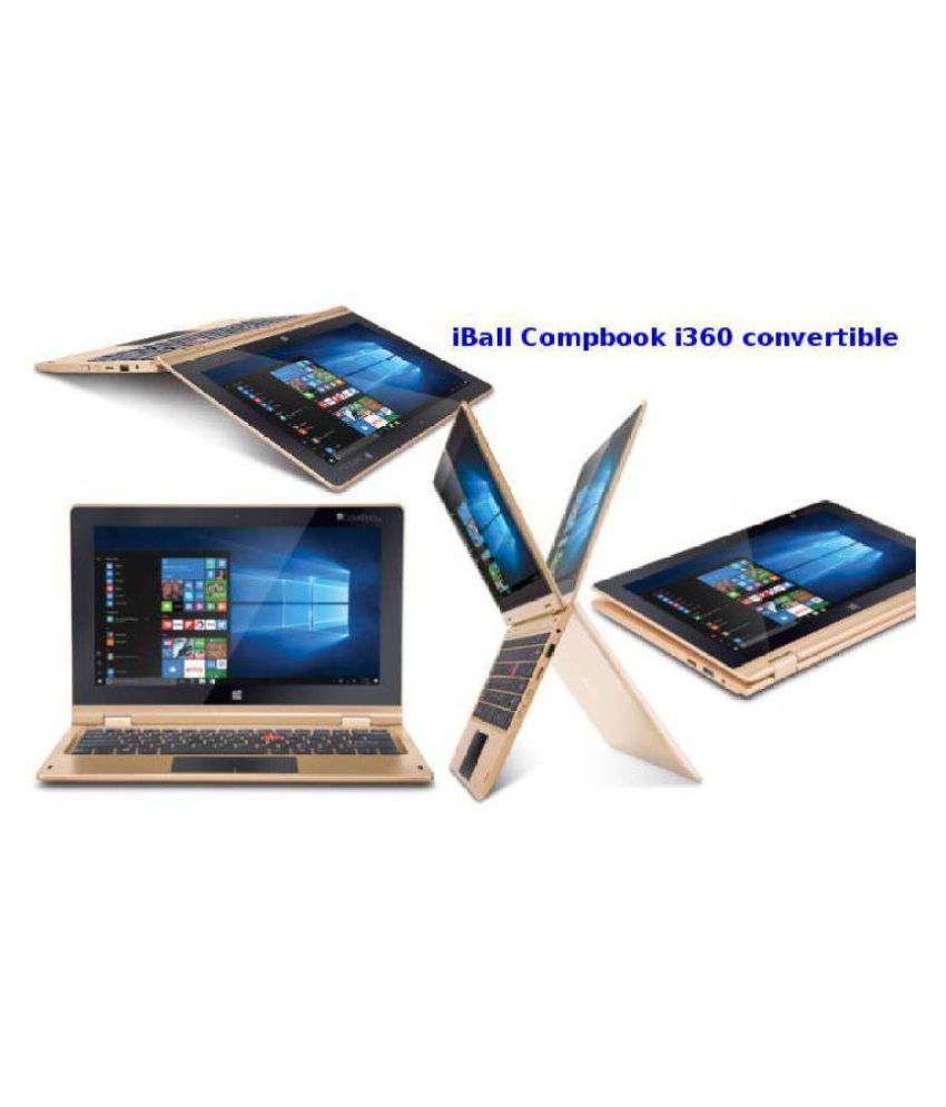 iBall CompBook i360 2in1 Laptop (Intel Atom 2GB RAM 32GB eMMC 29.