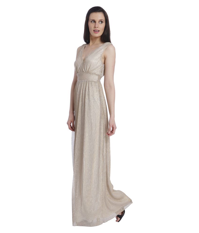 poly material long gown styles
