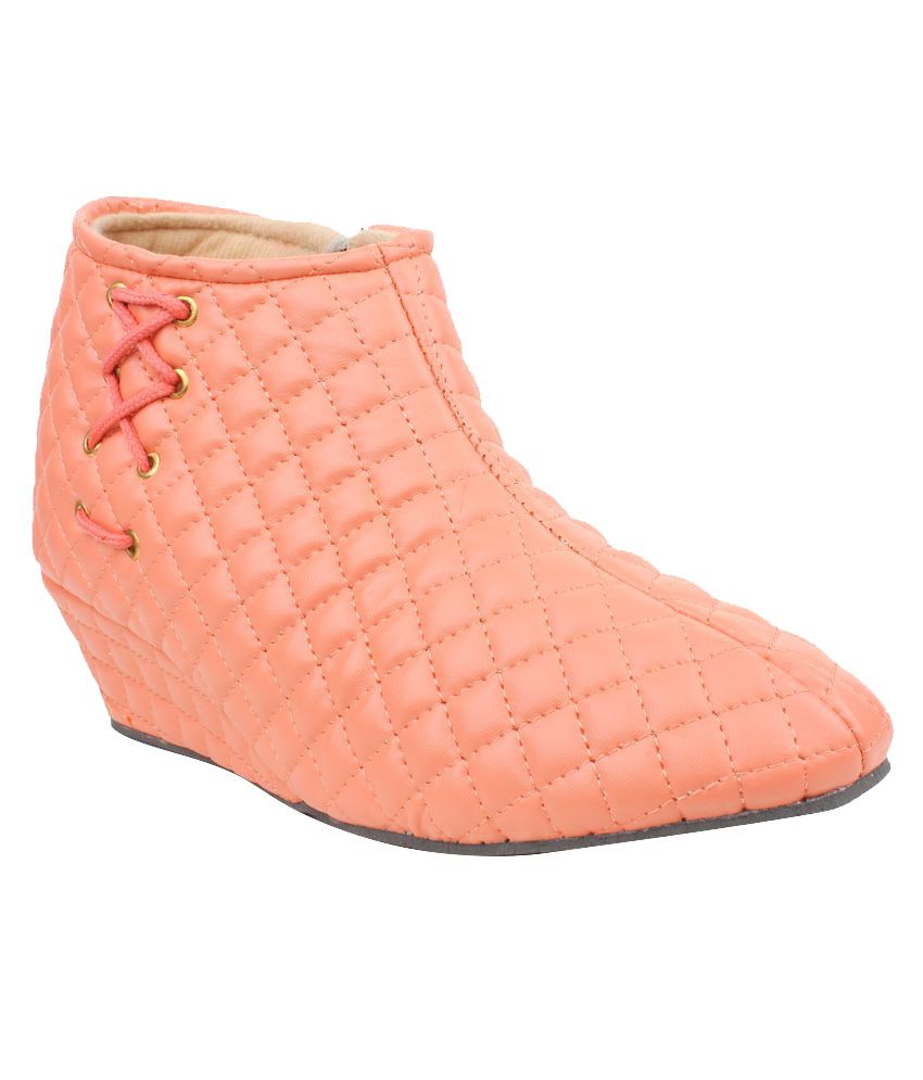 orange chelsea boots
