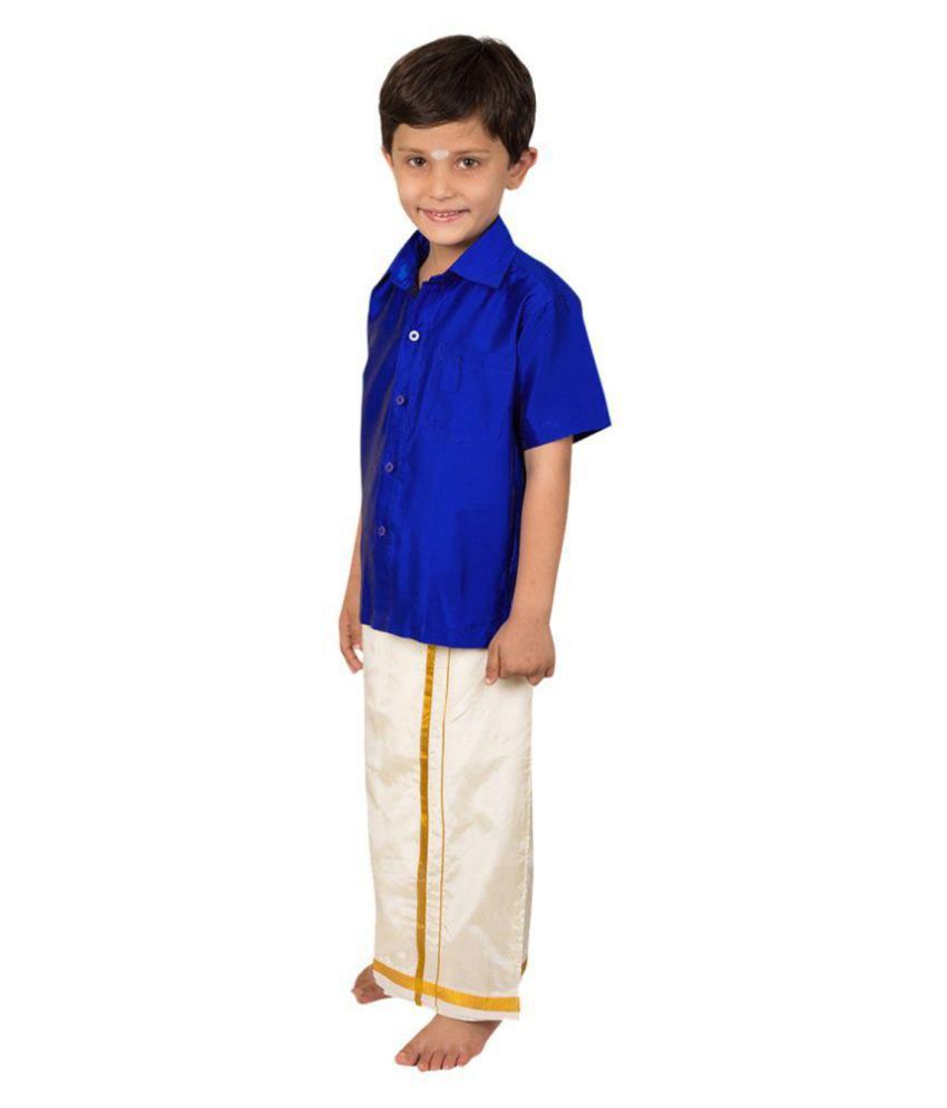 JISB Multicolor Shirt and Dhoti Set - Buy JISB Multicolor Shirt and ...