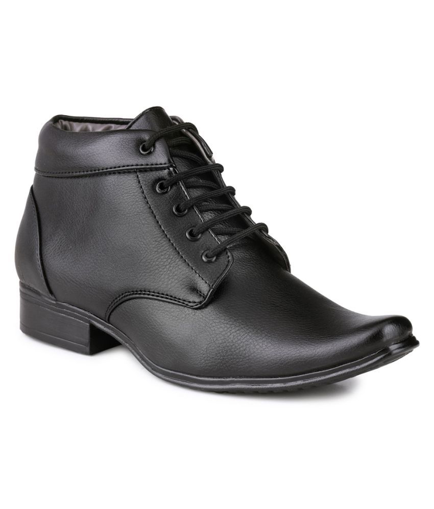 mactree black formal shoes