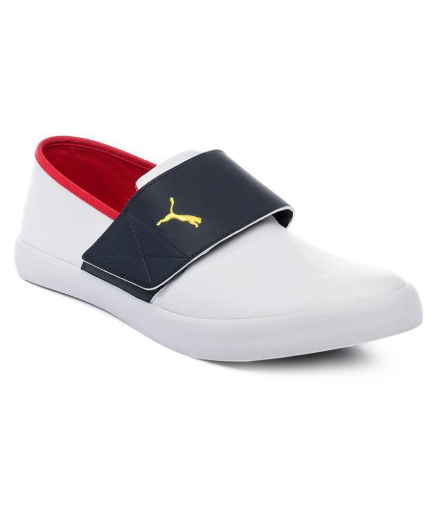 puma slip ons men white