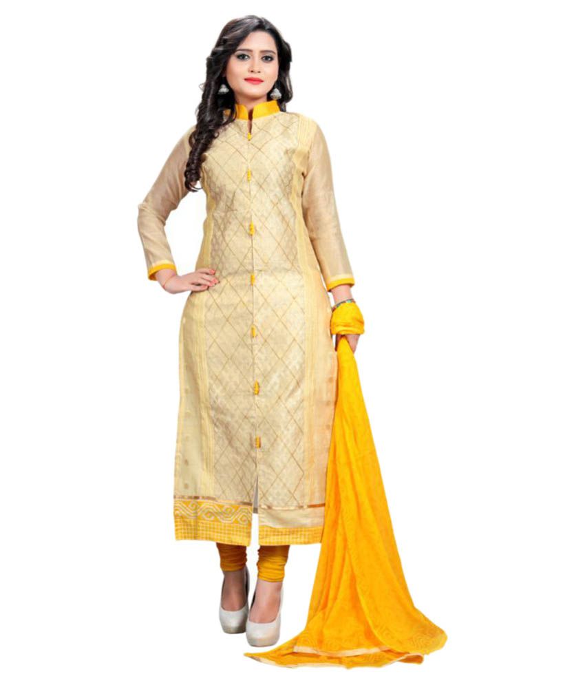 chanderi gown