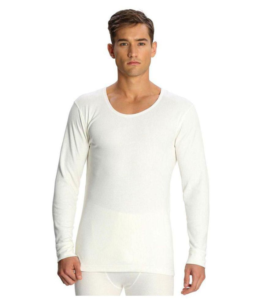 Jockey - White Cotton Men's Thermal Tops ( Pack of 1 ) - Buy Jockey ...