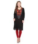 Duke - Black Cotton Women's Straight Kurti ( Pack of 1 )