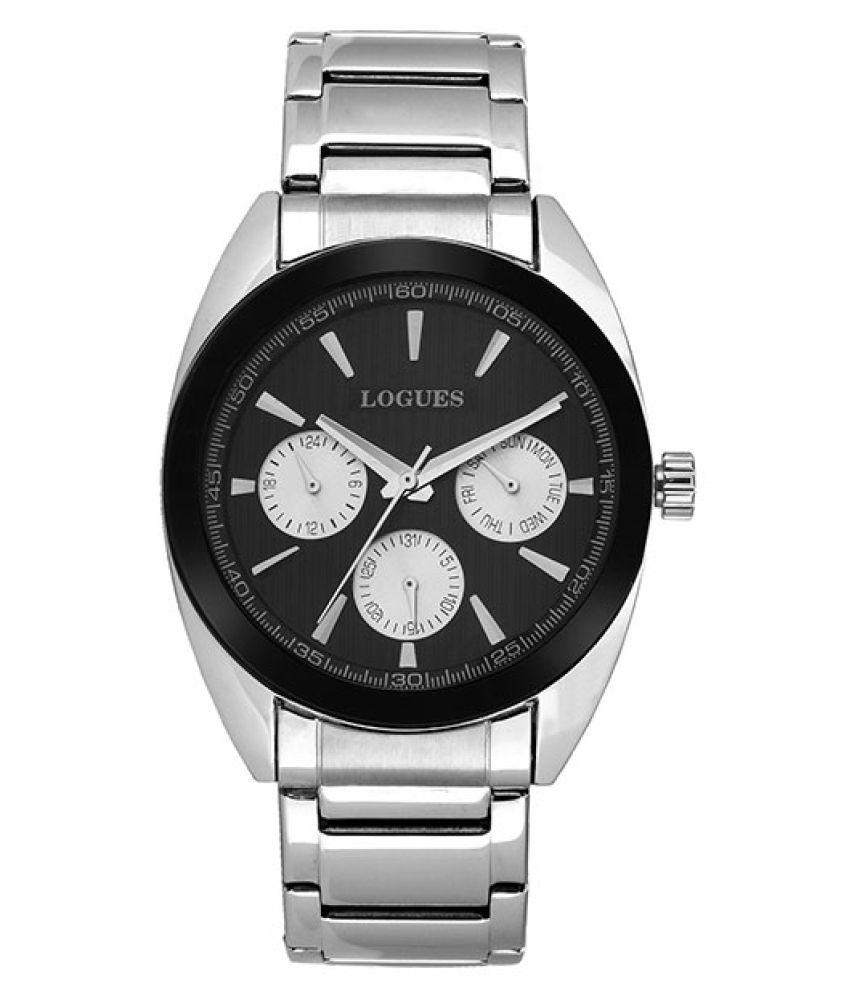 Logues Silver Analog Watch For Men - Buy Logues Silver Analog Watch For ...