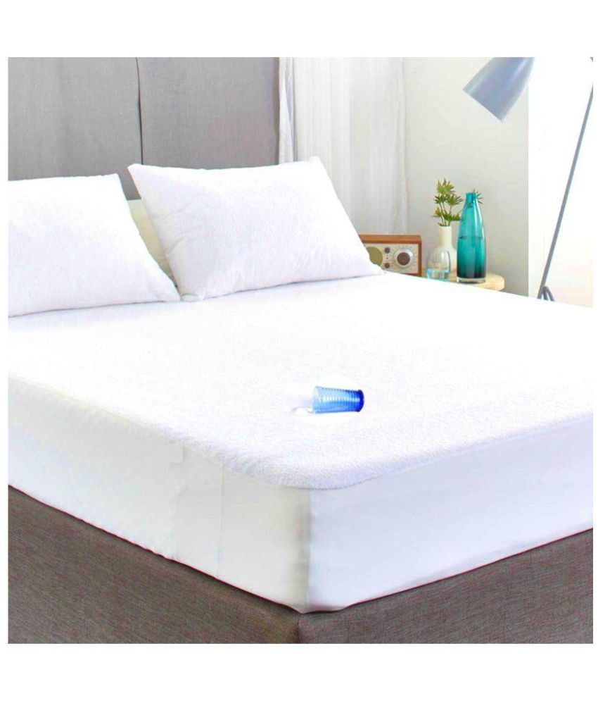     			Sleep Matic 7872w White Cotton Mattress Protector