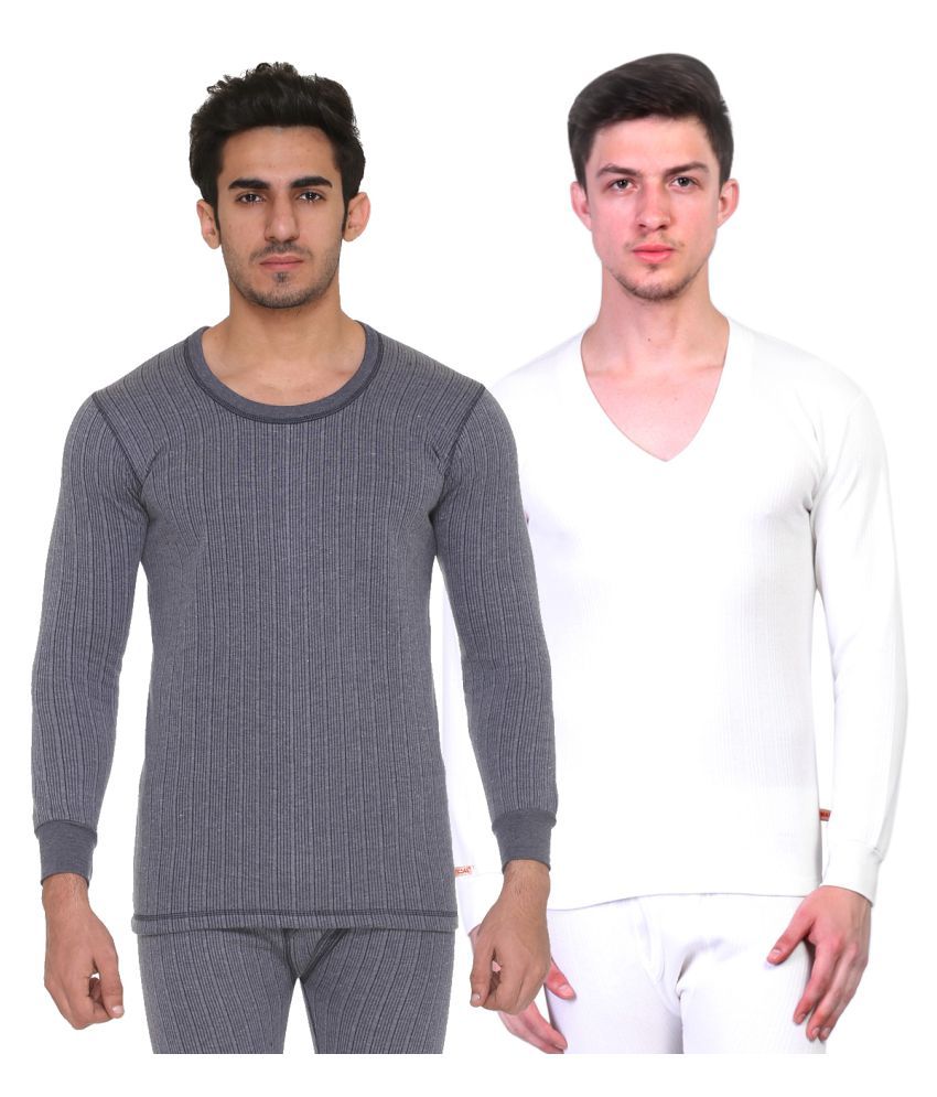     			Vimal Jonney - Multicolor Cotton Men's Thermal Tops ( Pack of 2 )