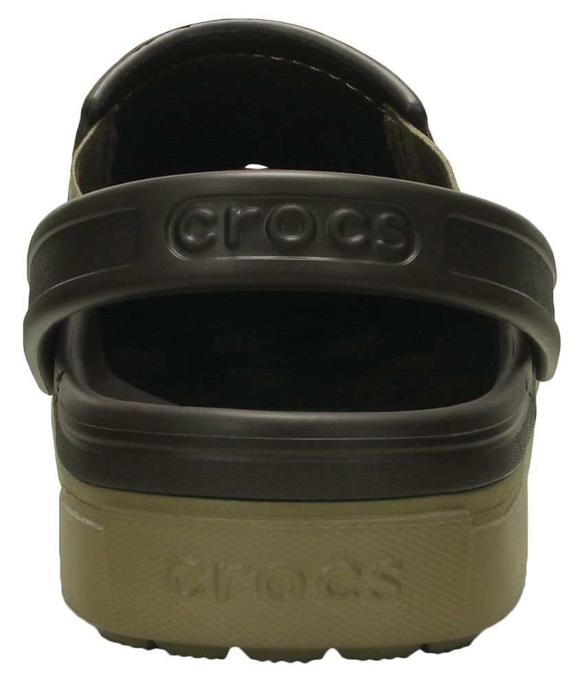 crocs brown sandals