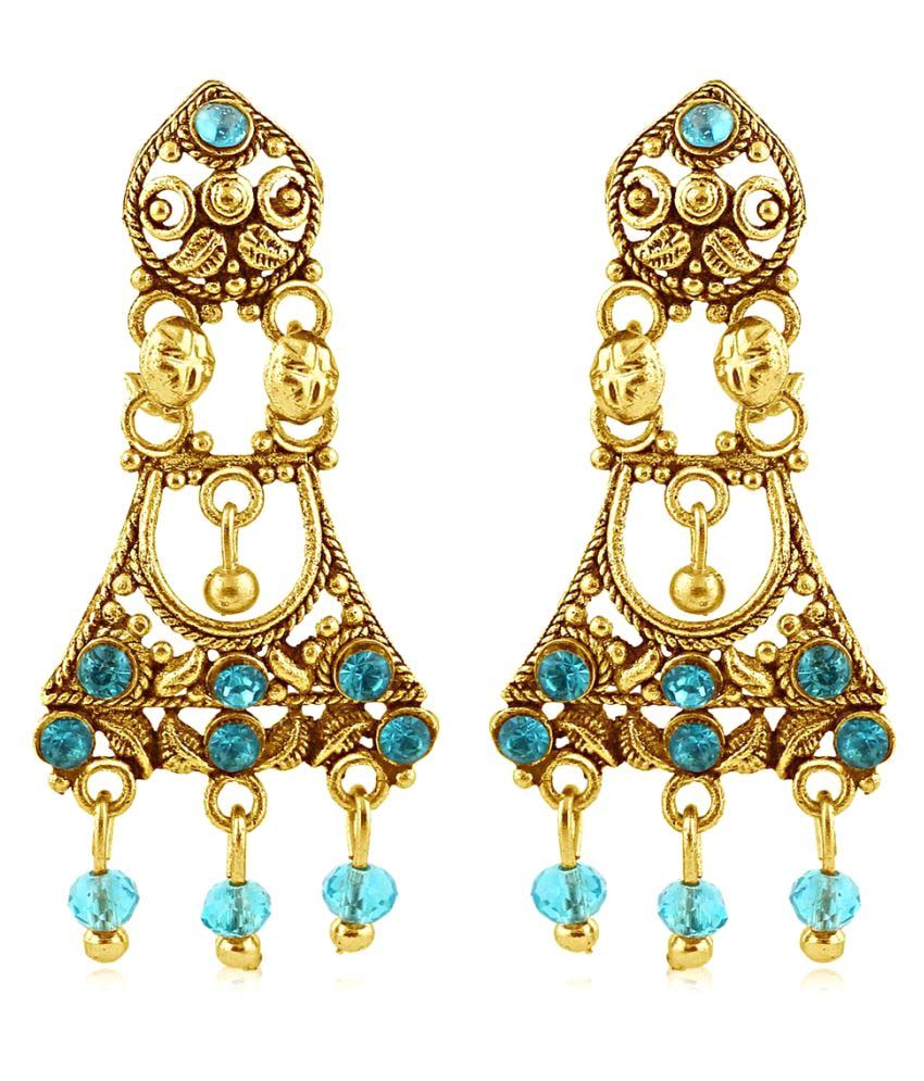 Sukkhi Gold Plated Chandeliers Earrings For Women Buy Sukkhi Gold