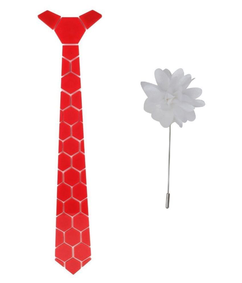 Hex Tie Red Party Necktie Buy Online At Low Price In India Snapdeal