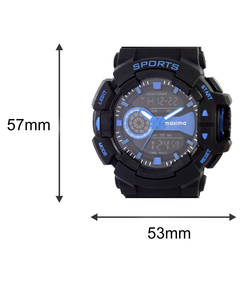 maxima watches analog digital