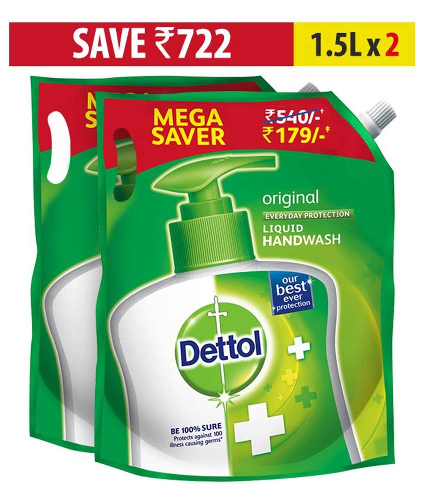 Dettol Original Liquid Hand Wash 1500 mlpack of 2 Buy Dettol Original