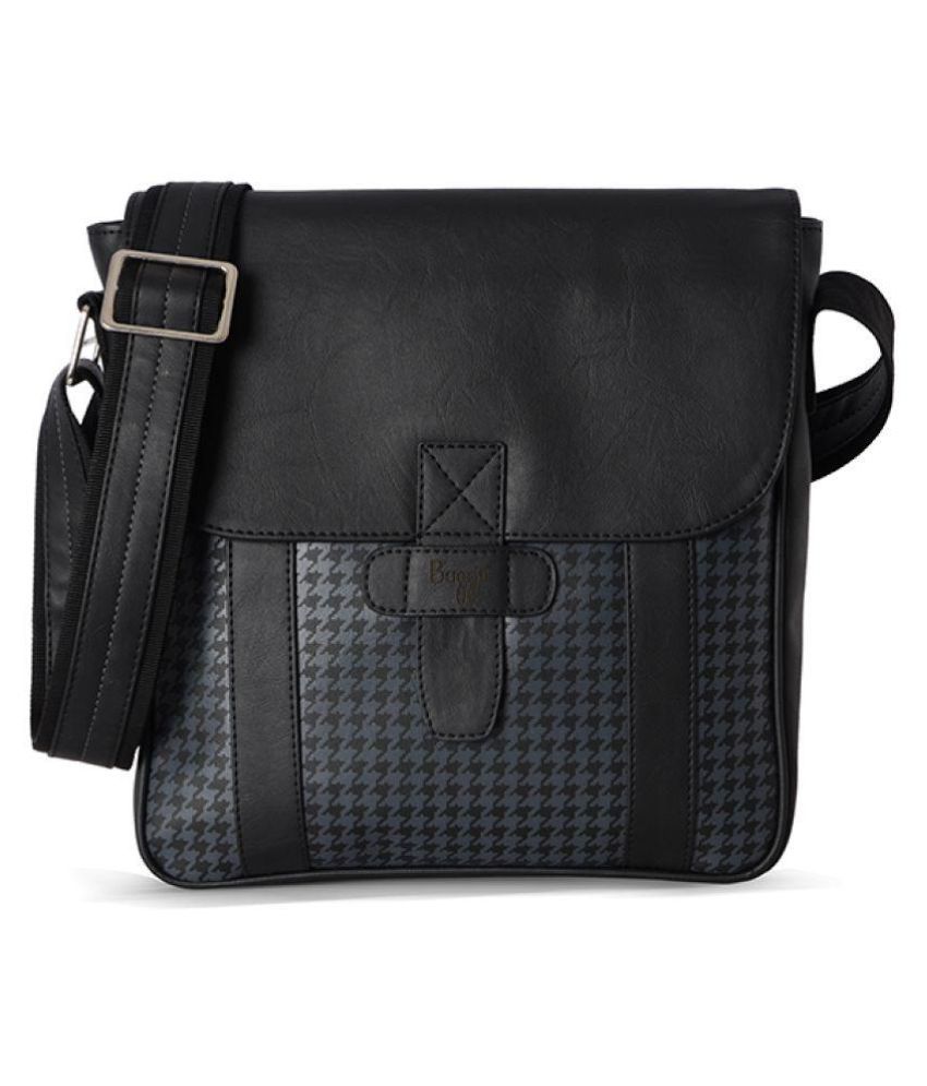 Baggit Black P U Sling Bag Online Baggit Black P U Sling Bag