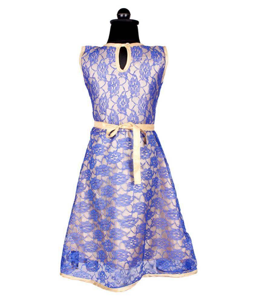 light blue net gown