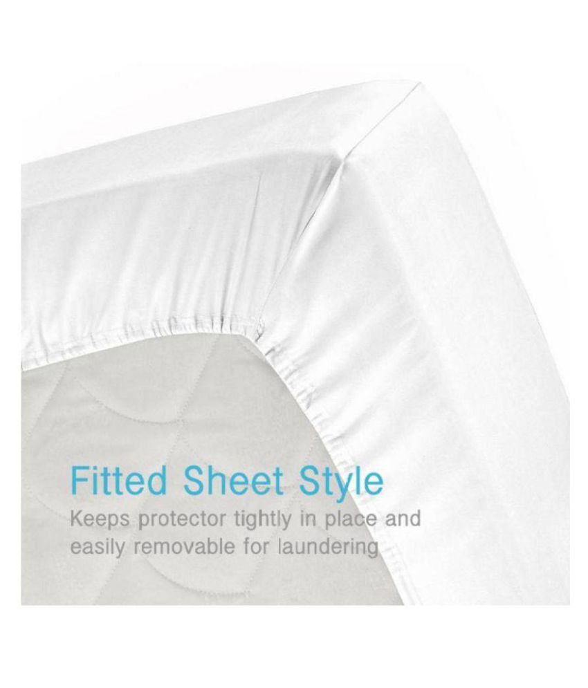 Sleep Matic White Cotton Quick Dry sheet ( 190 cm × 180 cm): Buy Sleep ...