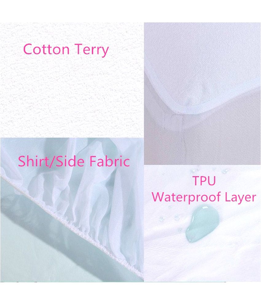 Sleep Matic White Cotton Quick Dry sheet ( 190 cm × 180 cm) Buy Sleep