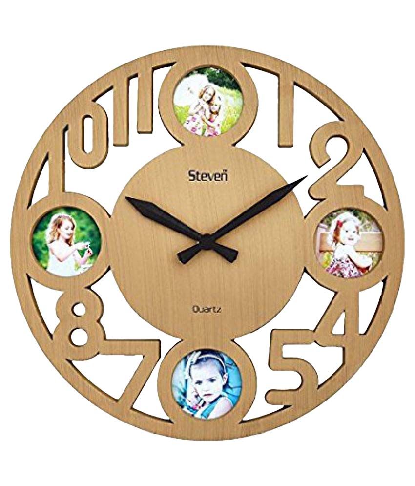 Steven Quartz Circular Analog Wall Clock 35 Buy Steven Quartz