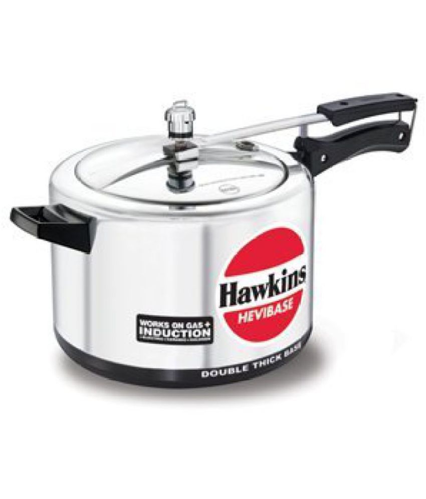 Hawkins Hevibase IH80 8Litre Induction Pressure Cooker, Small, Silver Buy Online at Best Price