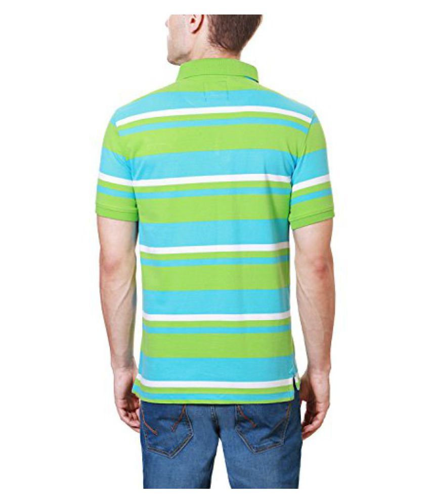 Buy Peter England Green T Shirt Online 