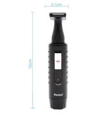 JM Kemei 2In1 Nose Ear Trimmer 47 Multigrooming Kit ( Black )