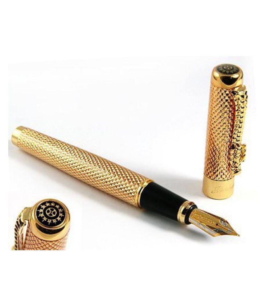 gold ink pen