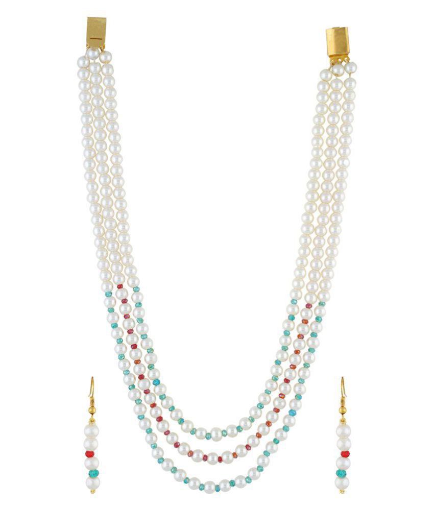     			vishakapearlsandjewellers - Multicolor Alloy Necklace Set ( Pack of 1 )