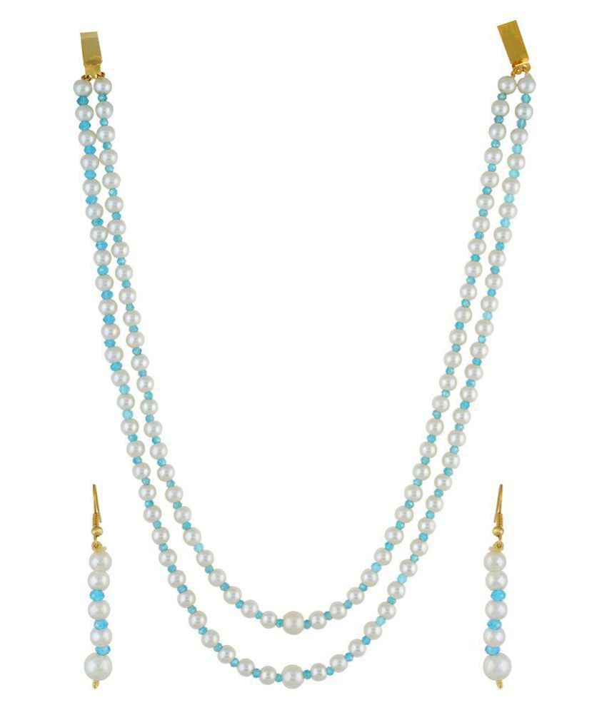     			vishakapearlsandjewellers Alloy Multi Color Contemporary Contemporary/Fashion Necklaces Set