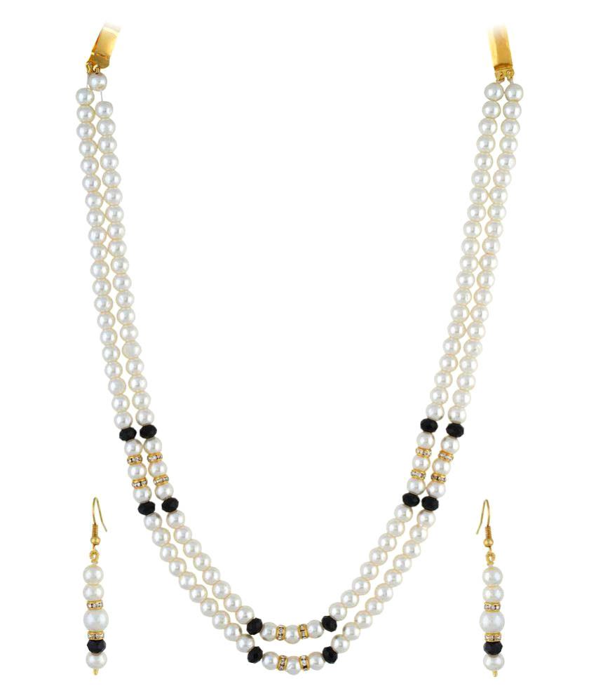    			vishakapearlsandjewellers Alloy Multi Color Contemporary Contemporary/Fashion Necklaces Set