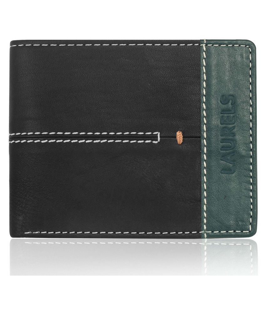     			Laurels Leather Black Formal Regular Wallet