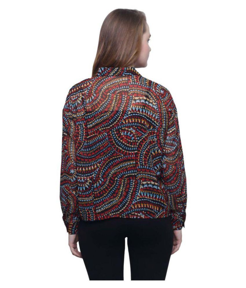 georgette black shirt