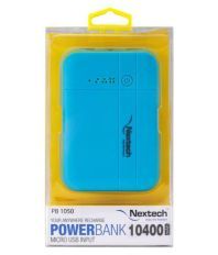 NexTech PB1050 - STOUT Dual Charging Power Bank 10400mAh BIS Certified Cells 10400 -mAh Li-Ion Power Bank