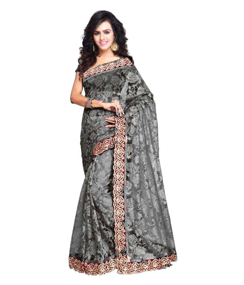 net saree outfit