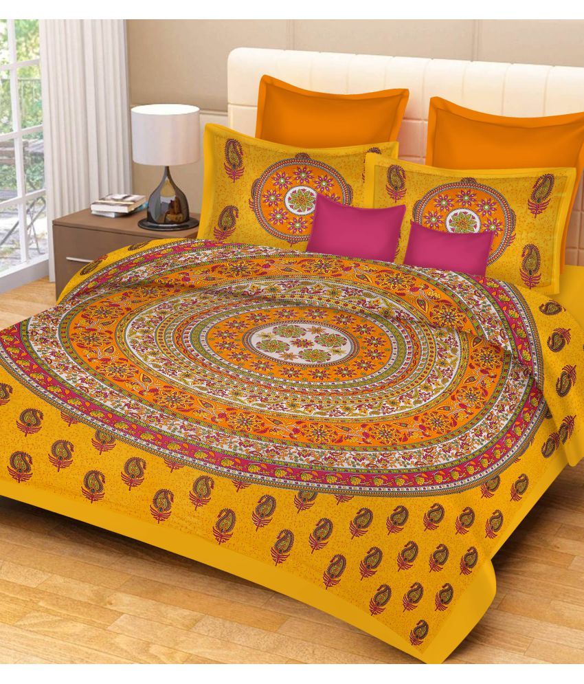 Metro Living Queen Cotton Multi Printed Bed Sheet Buy Metro Living