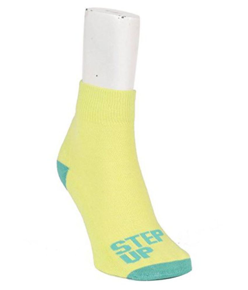 Reebok Women's Half Cushion Ankle Socks Pack of 3 ( Green/white