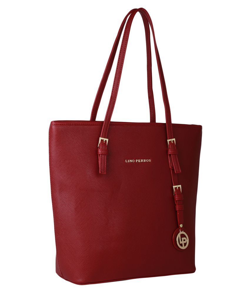 lino perros red handbag