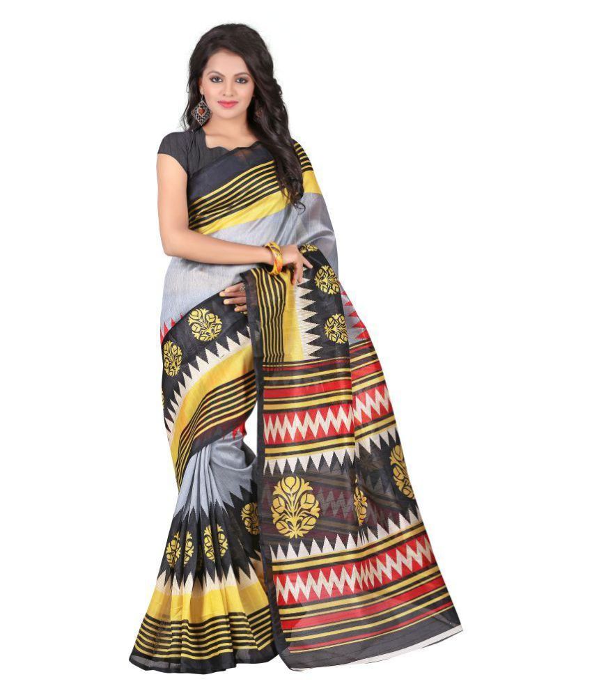 Multicoloured Bhagalpuri Cotton Saree 
