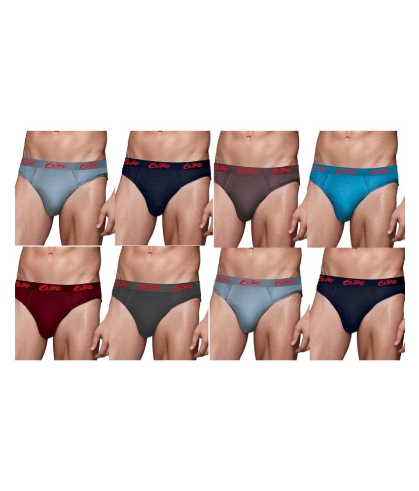     			Euro Multi Brief Pack of 8