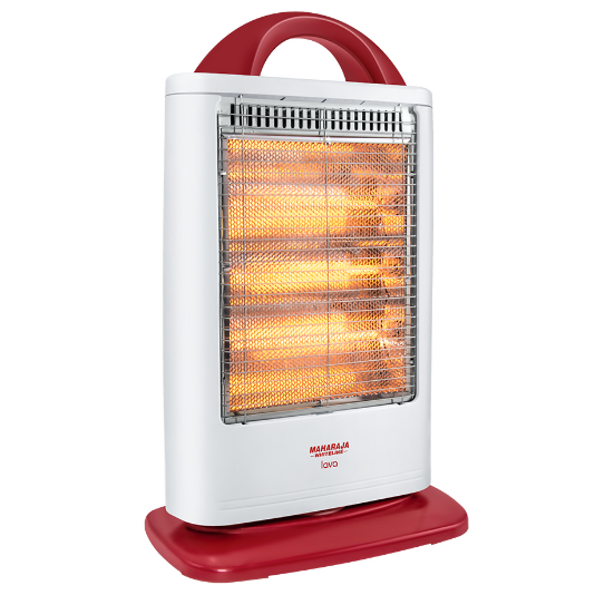 Maharaja Whiteline 1200 W Lava Room Heater White And Red