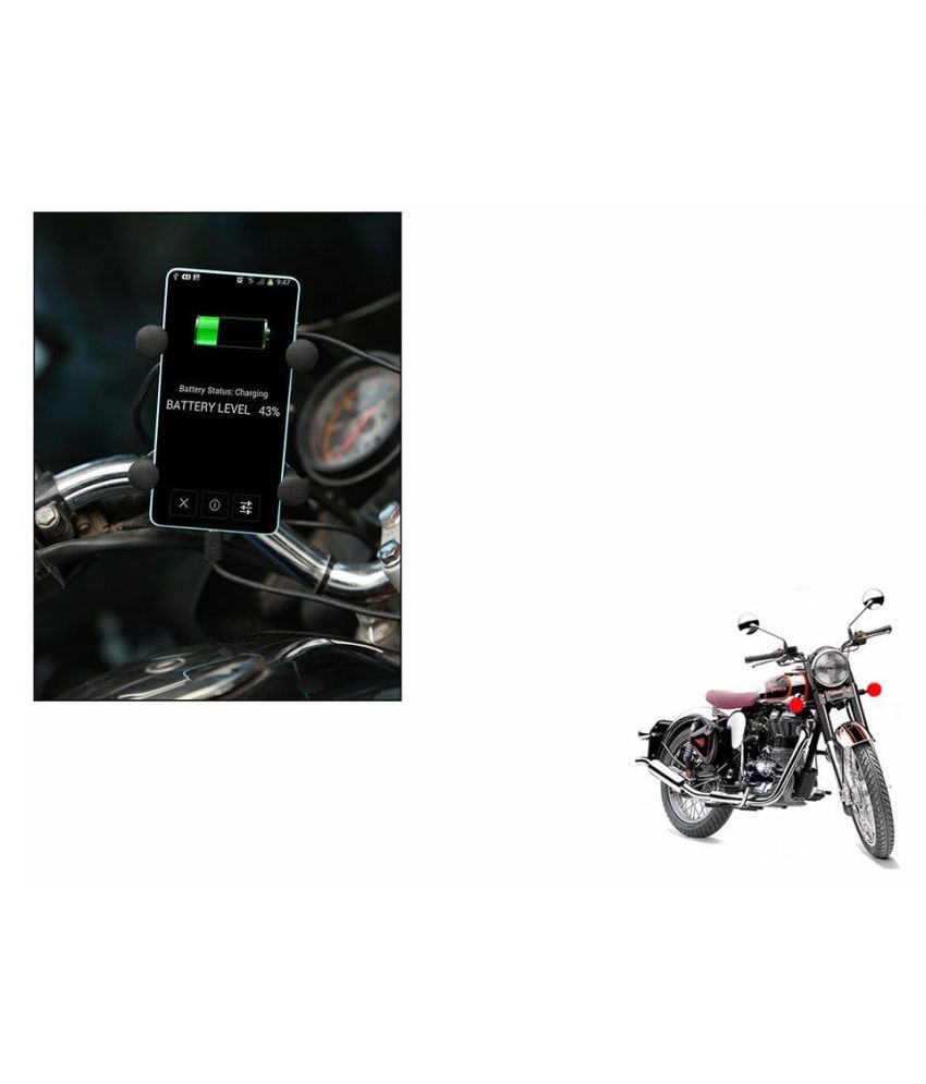 Enfield Works Bike Mobile Phone Holder with USB Charger Buy Enfield