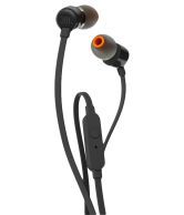 JBL T110 A In Ear Wired Earphones With Mic Black Handsfree