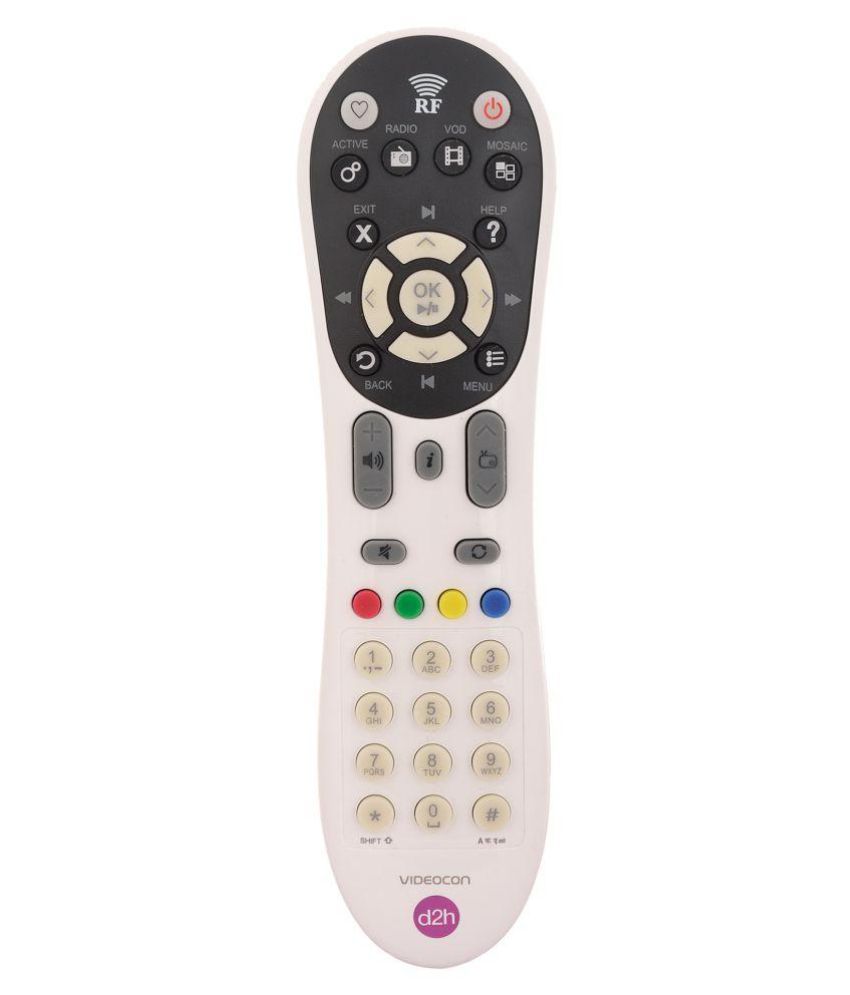     			Videocon d2h RF DTH Remote Compatible with Videocon d2h