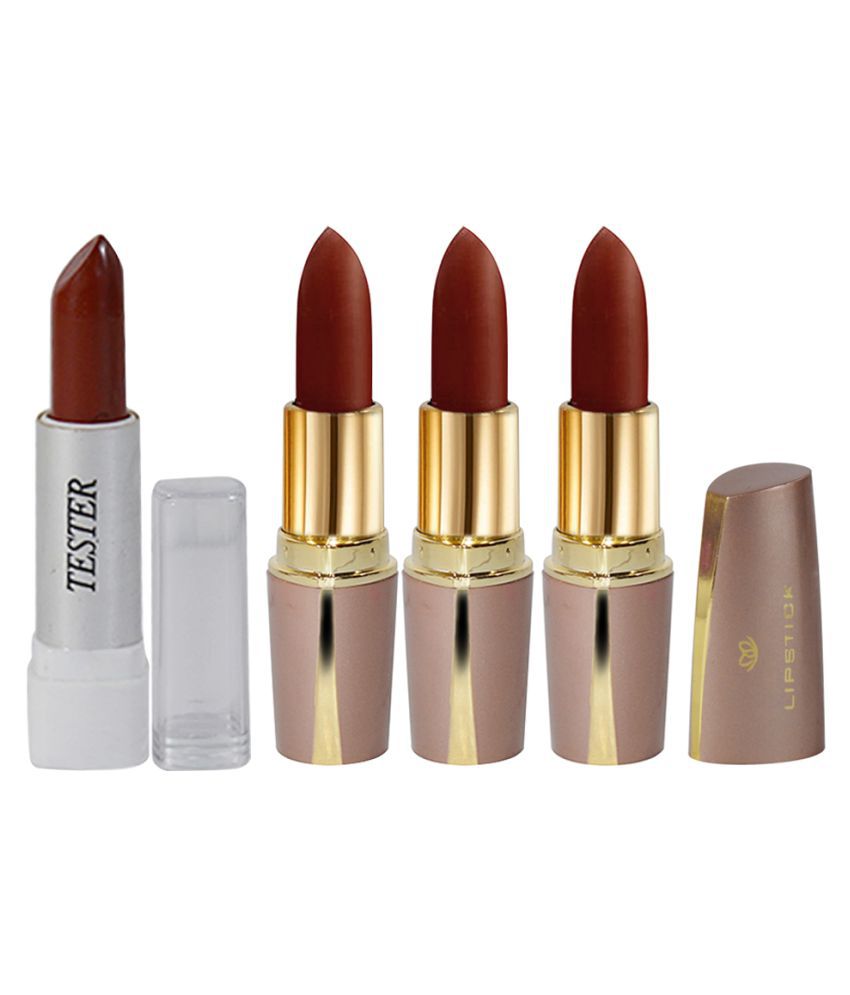 Fauve Sensual Beauty Lipstick Brown 4x4 gm Pack of 4
