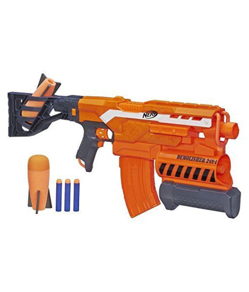 Nerf Orange Elite 2-in-1 Demolisher Gun - Buy Nerf Orange Elite 2-in-1 ...