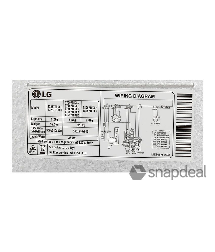 Circuit Diagram Of Lg Washing Machine